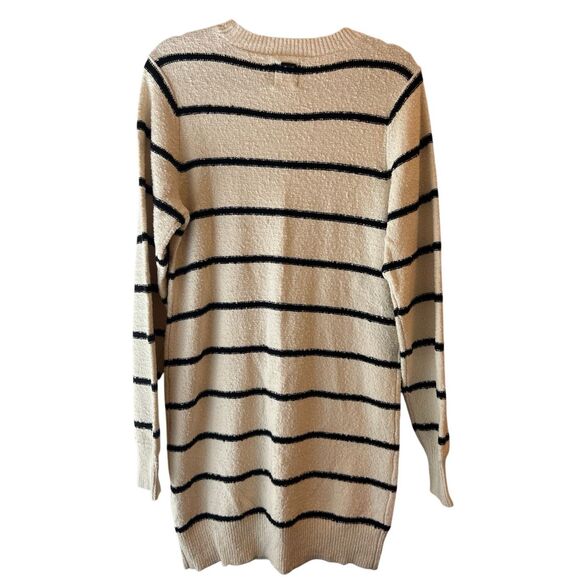 Volcom striped sweater dress L nautical minimalist skater - Picture 2 of 6